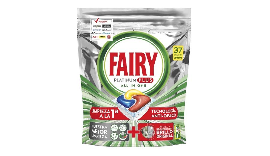 ¡Dto al tramitar! Fairy Platinum Plus Limón 37 Cápsulas Lavavajillas sólo 6,80€ (PVP 12,06€)