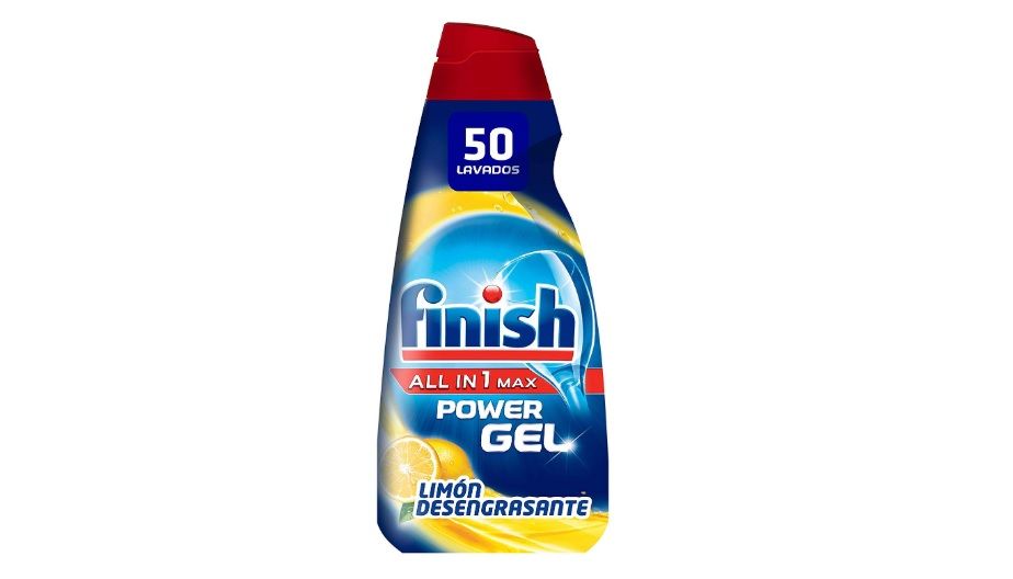 Finish Gel Lavavajillas Todo en 1 Max Limón Desengrasante 50 Dosis por sólo 4,52€ (dto automático al tramitar)
