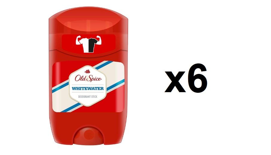 Pack 6 Old Spice Whitewater desodorante stick 50 ml por sólo 11,10€ al tramitar pedido