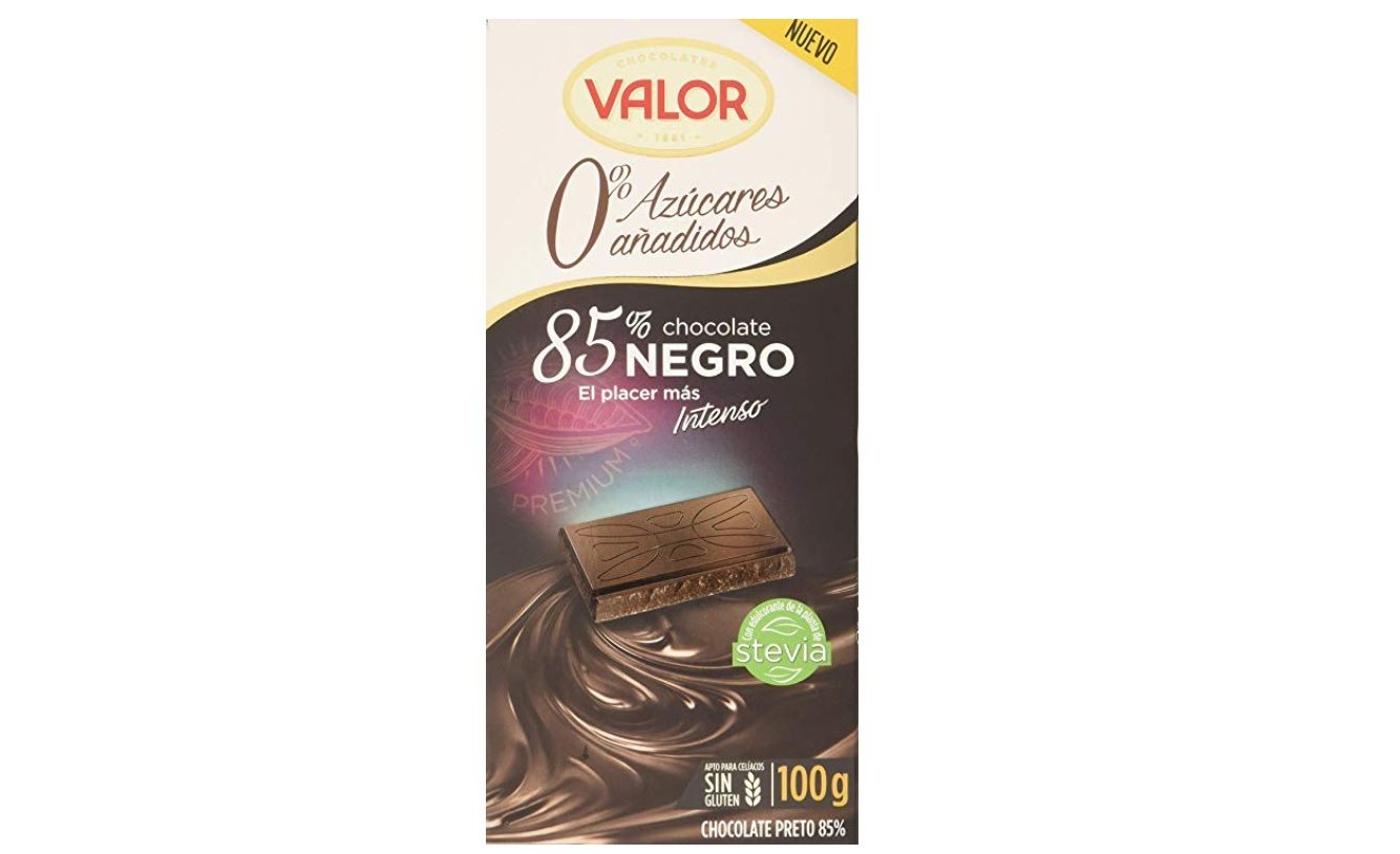 ¡Chollo! Chocolate negro 85% sin azúcares añadidos de Valor por sólo 1,24€ (antes 1,75€)
