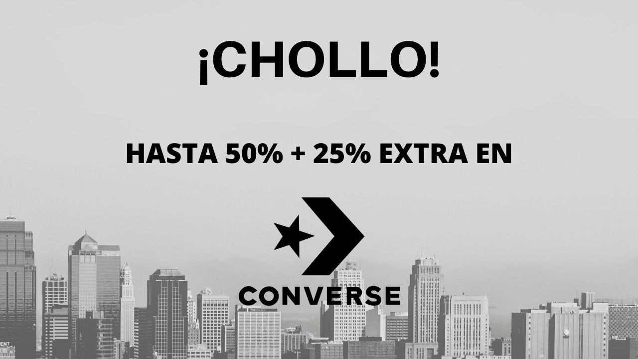 ¡Zapatillas Converse desde 11€! Hasta 50% + código 25% Extra en la web de Converse