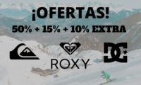 ¡SÓLO HOY! Hasta 50% + 15% +10% Extra en una selección de Quiksilver, Roxy y DC