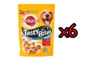 ¡Chollo! Pack de 6 envases de Pedigree Tasty Bites Cheesy premios para perros por sólo 6€ (antes 11,16€)