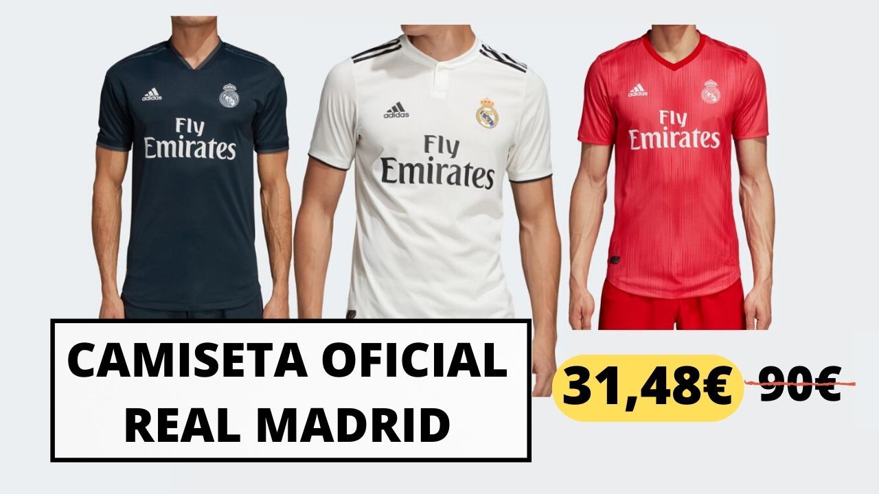 ¡Chollo! Camiseta Oficial Real Madrid por sólo 31,48€ con este cupón