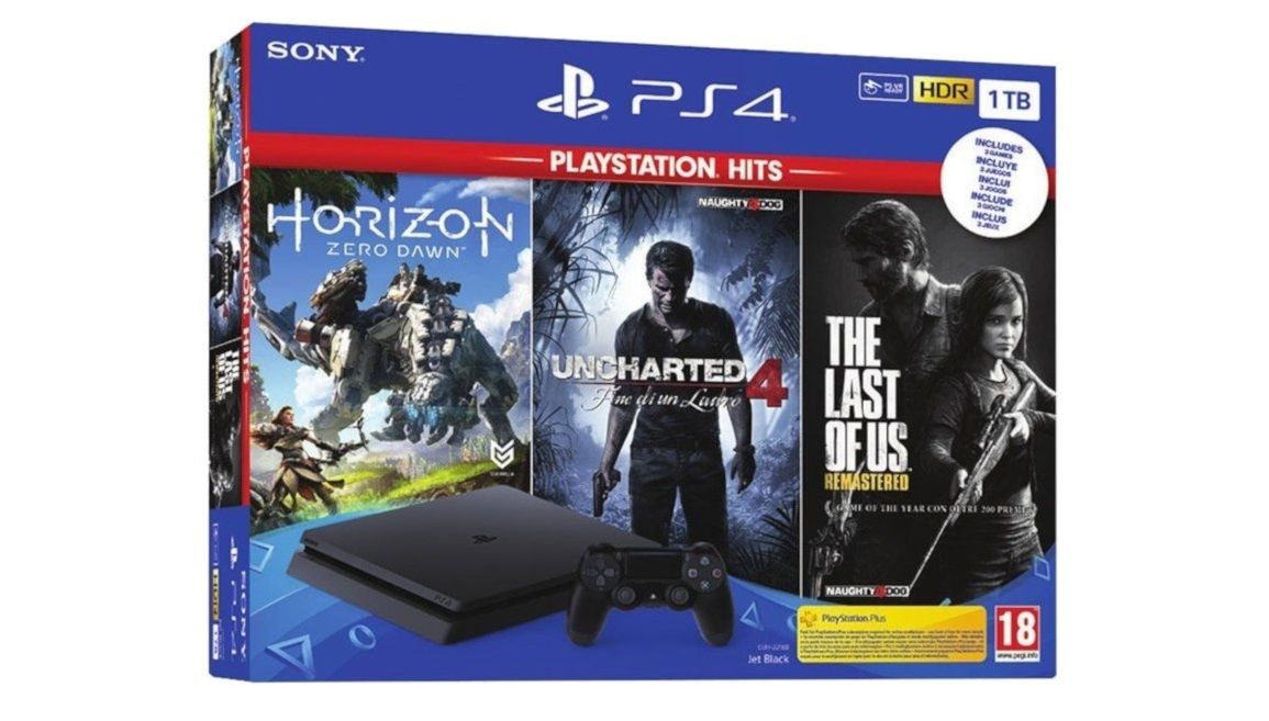 Sony PlayStation 4 1TB + 3 juegos por sólo 229,90€ con cupón descuento