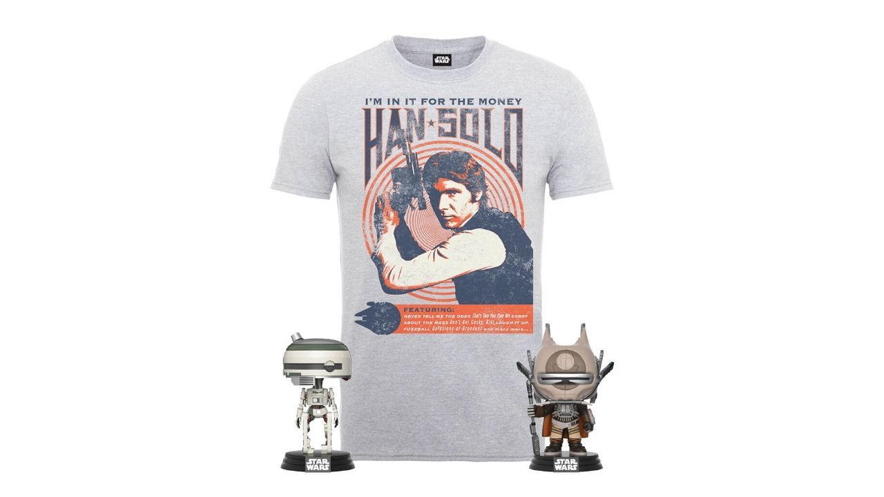 ¡Chollo! Camiseta + 2 Funko Pop! Star Wars por sólo 16,99€ (Ahorro de 20€)