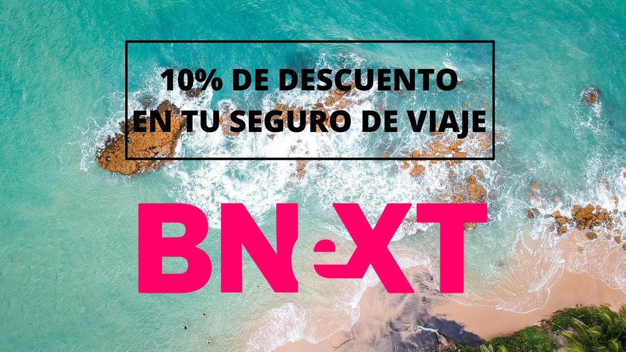 ¡Chollo! -10% en Seguros de viaje con Bnext