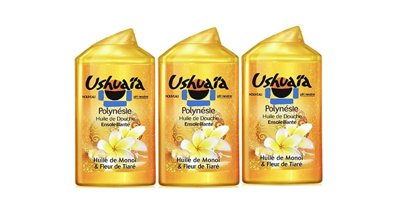 ¡Chollazo! Pack de 3 aceites de ducha Ushuaia Polynésie por sólo 5,40€ (antes 14,58€)
