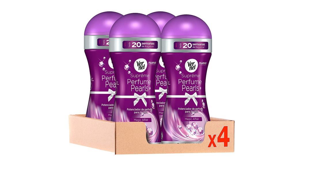 ¡Chollo! x4 Potenciadores de perfume para la ropa Vernel Supreme Pearls por sólo 13,67€ (PVP 25€)