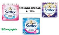 ¡Chollo! Papel higienico Scottex con 2ª Unidad al 70%