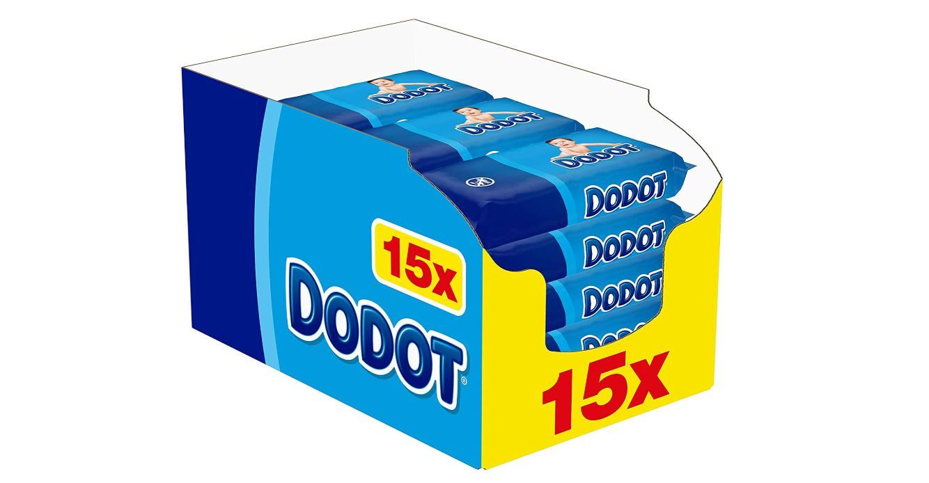 960 toallitas Dodot bebé por sólo 14,14€ con compra recurrente (PVP 25€)