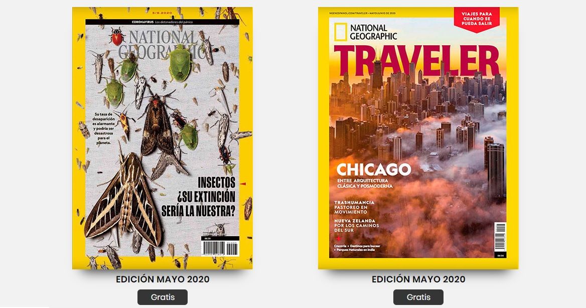 ¡Gratis! Revistas digitales mes de Mayo National Geographic