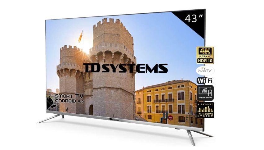 Smart TV 43" 4K TD Systems K43DLJ10US por 229€ y envío gratis