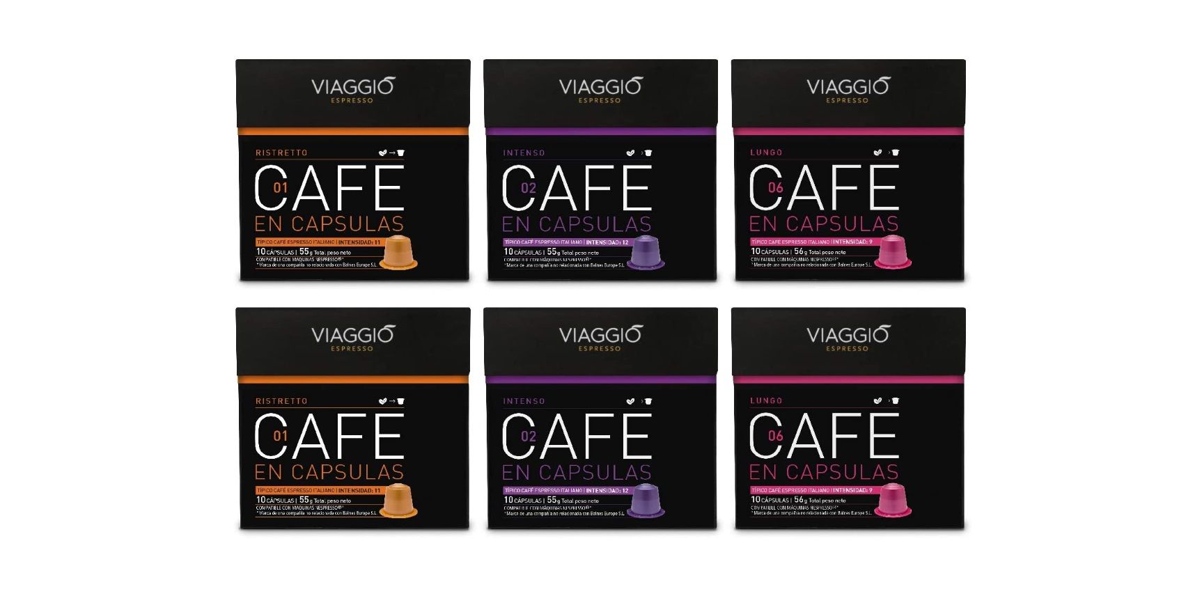 ¡Chollo! 60 Cápsulas de café VIAGGIO ESPRESSO compatibles con Nespresso por sólo 13,05€ (antes 19,50€)