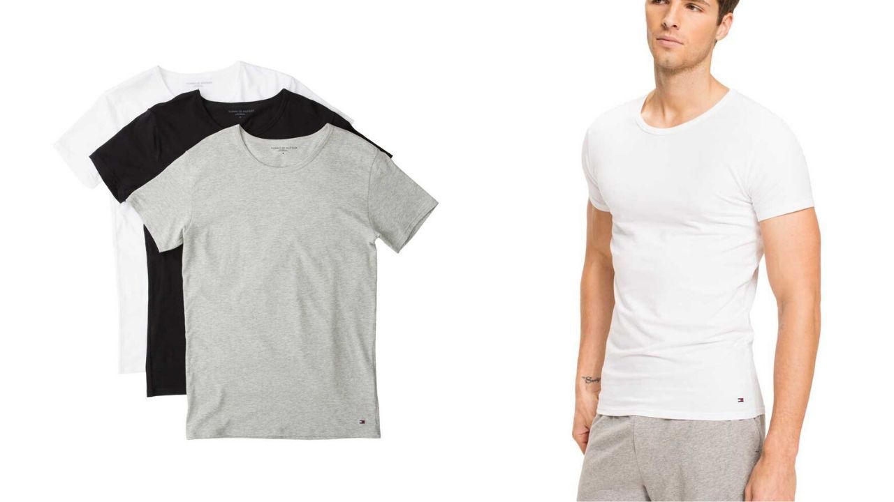 ¡Chollo! Pack de 3 camisetas interiores Tommy Hilfiger Crew Neck por sólo 22€ (PVP 44,90€)