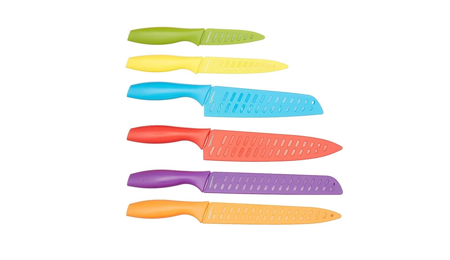 ¡Chollo! Pack de 6 cuchillos con fundas de AmazonBasics por sólo 14,91€ (antes 21,19€)