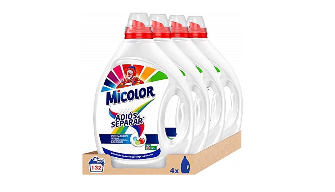 Pack de 4x Detergente líquido Micolor (total 120 lavados)