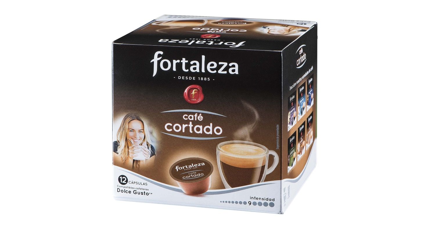 ¡Chollo! 12 cápsulas de café cortado Fortaleza compatibles con Dolce Gusto por sólo 2,24€