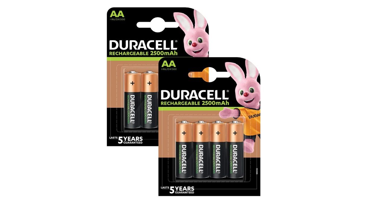 ¡Descuentazo! Pack de 8 pilas recargables Duracell por sólo 9,90€ (antes 25,95€)