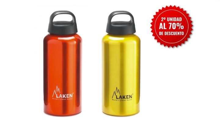 ¡Chollazo! 2x botellas de agua de aluminio Laken por sólo 8,97€