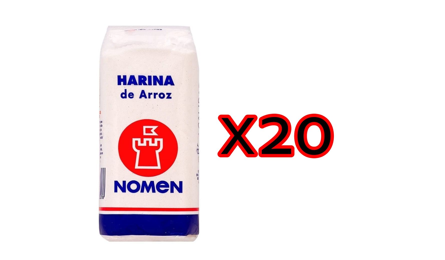 ¡Chollazo! Pack 20 unidades de Harina de Arroz Nomen (sin gluten)