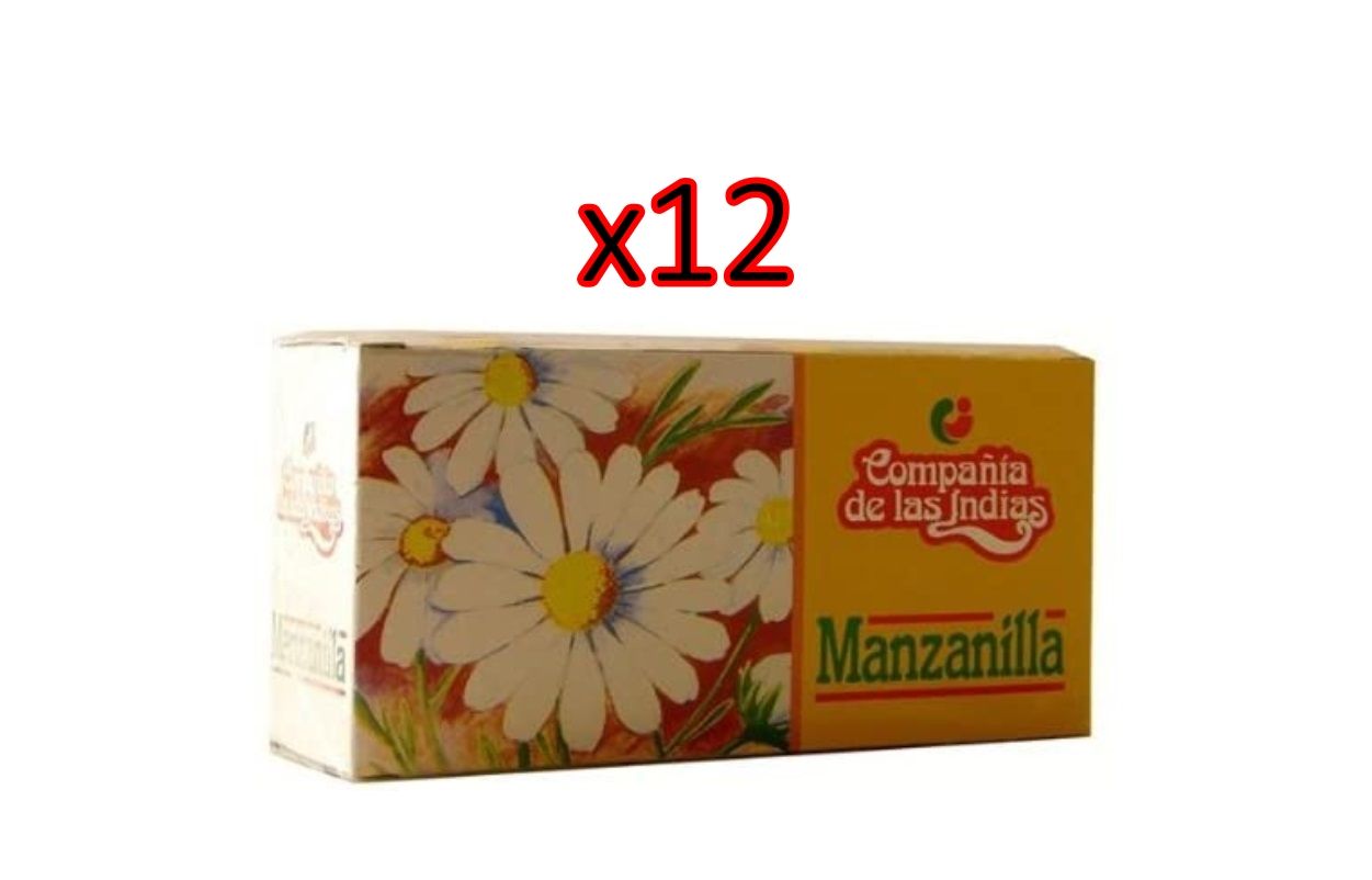 ¡Descuentazo! Pack de 12 cajas de Manzanilla de la marca Indias por sólo 9,15€
