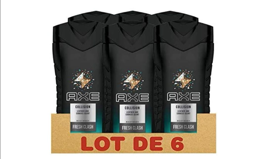 Pack de 6 botes de gel de ducha AXE por sólo 8,66€ (PVP +14€)