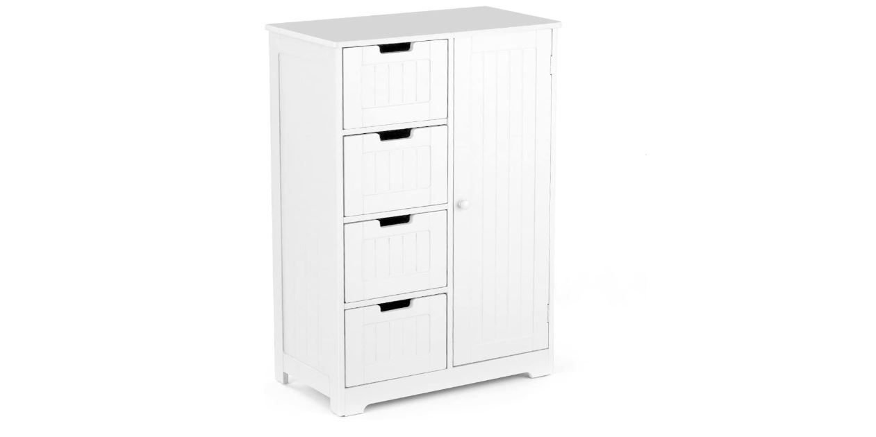 ¡Cupón! Cómoda moderna con 4 cajones y 1 puerta por sólo 57,59€ (PVP 79,99€)