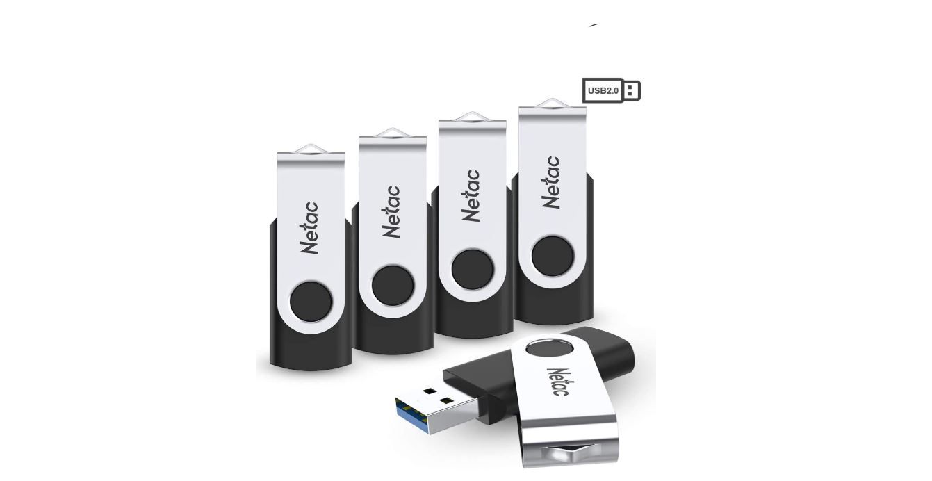 ¡Chollo! Pack de 5 memorias USB 16GB Netac por sólo 9,55€ (antes 19,99€)