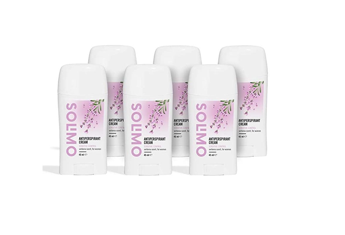 Pack de 6 desodorantes en crema Solimo