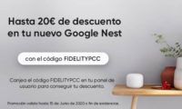 Cupón de hasta 20€ para productos Google Nest en PcComponentes