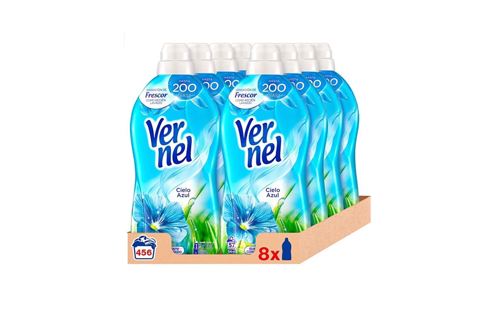 ¡Chollo! Pack de 8 suavizantes Vernel por sólo 14,80€ al tramitar el pedido (antes 20,40€)