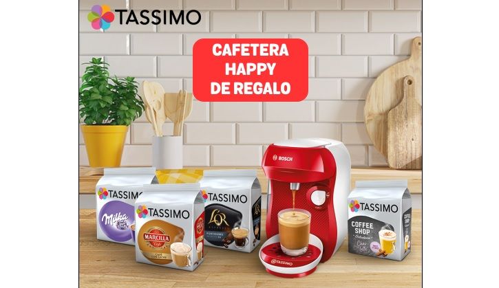 Chollo! Cafetera Tassimo + 160 cápsulas sólo 49,99€ (PVP 134,99€)