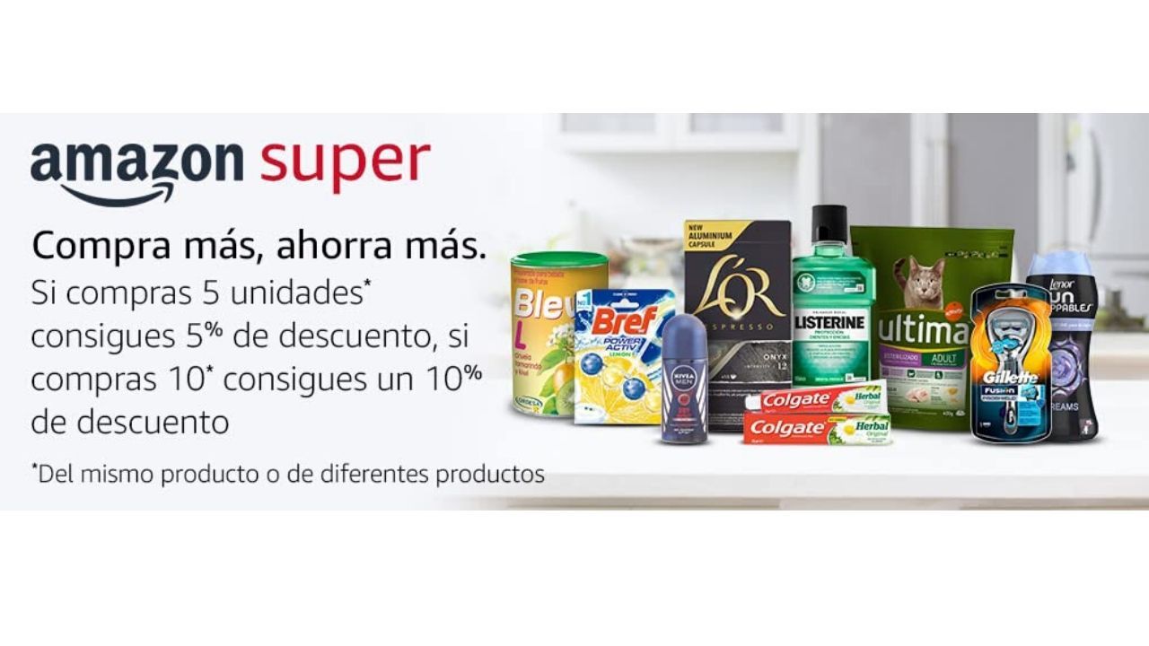 ¡Amazon Super! Promoción para ahorrar en productos de supermercados