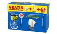 Difusor eléctrico Raid antimosquitos + 2 recambios (90 noches)