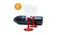 ¡Chollo! Pack de 40 copas de vino desechable de plástico por sólo 7,29€ (antes 15,50€)