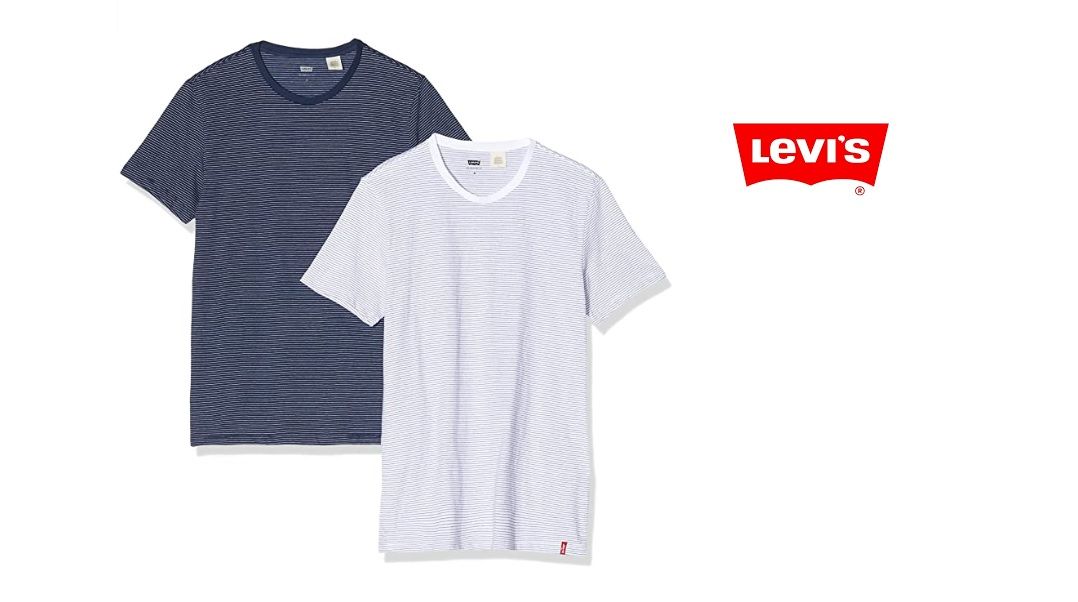 ¡Mitad de precio! Pack de 2 camisetas Levi's para hombre por sólo 17,50€