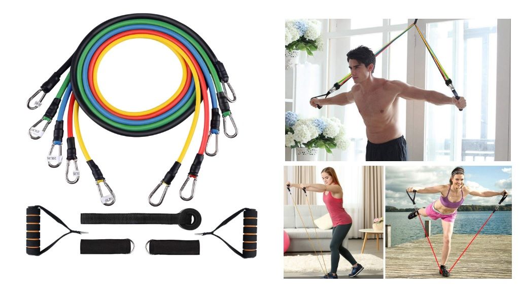 ¡Más barato! Kit fitness de bandas de resistencia por sólo 11,99€ con este cupón en Amazon