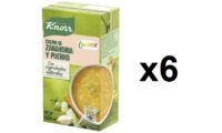 Pack 6 Knorr Ligeresa crema de zanahoria y puerro sólo (descuento al tramitar + compra recurrente) sólo 6,48€