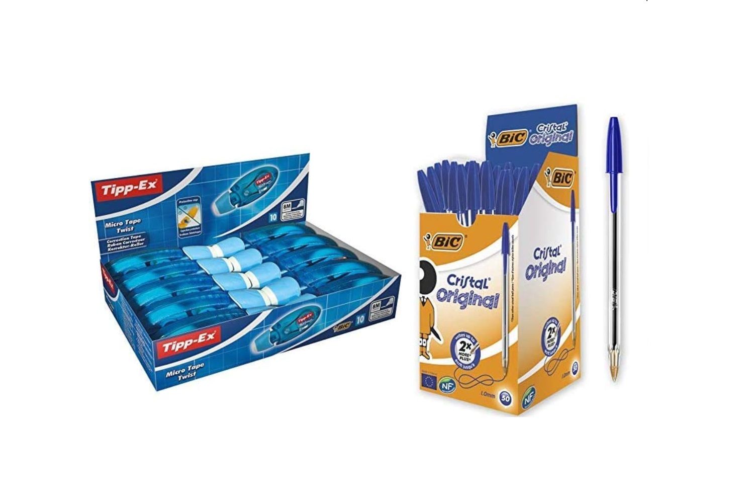 ¡Chollo! Pack de 10 Tipp-Ex + 50 bolígrafos Bic por sólo 23,79€ (antes 32€)