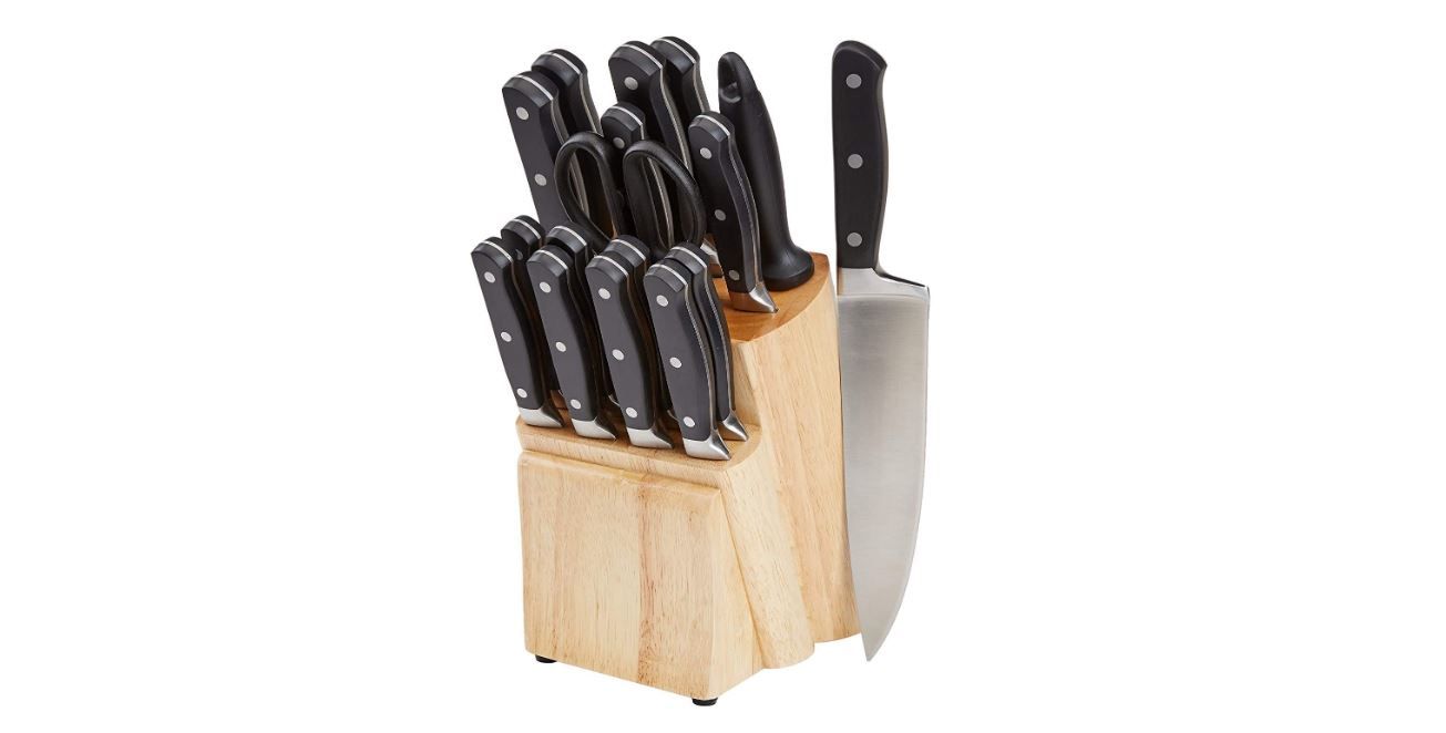 ¡Chollo! Set 18 cuchillos AmazonBasics solo 31,58€ (Antes 49,99€)