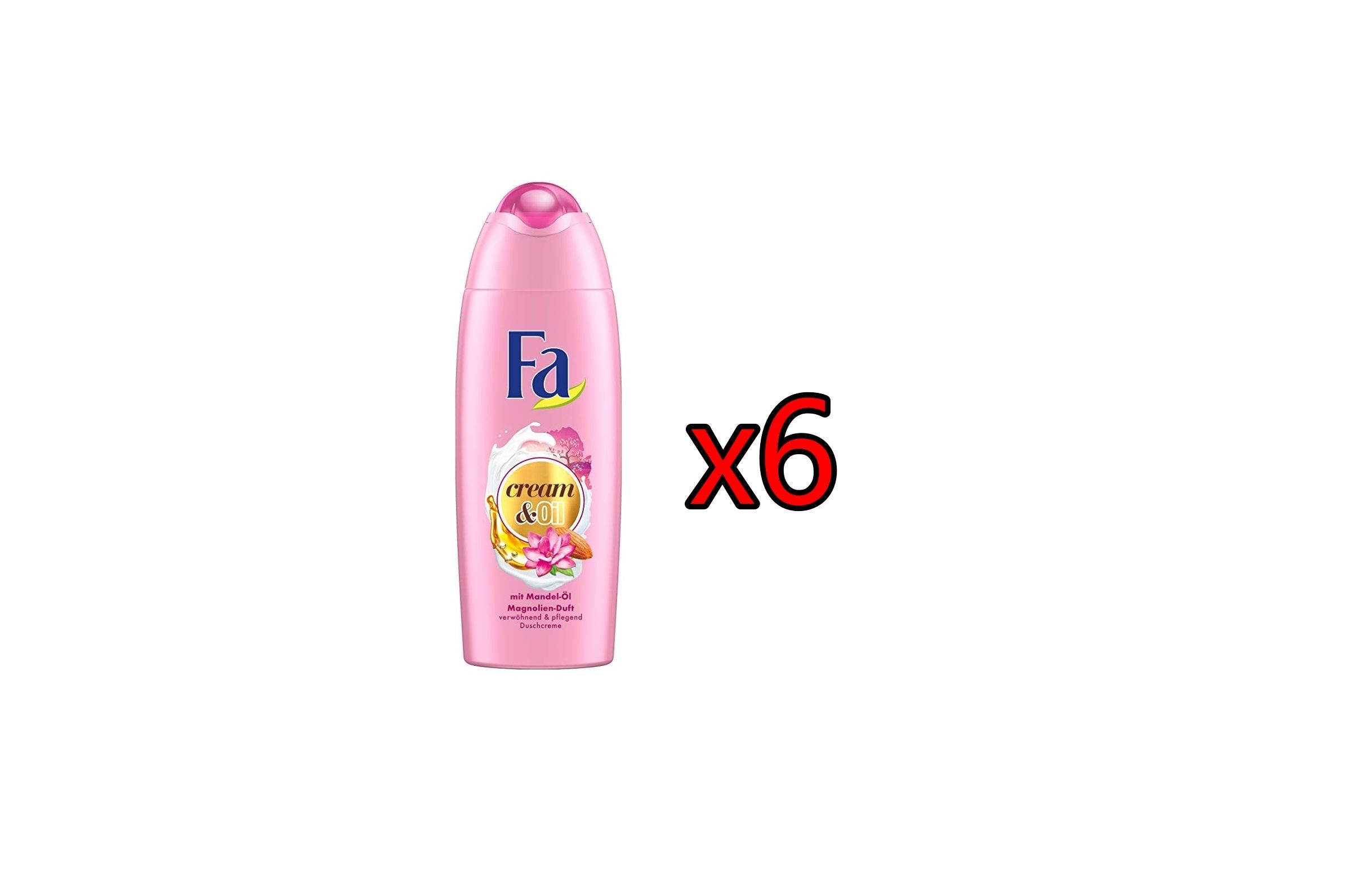 ¡Chollo! Pack de 6 cremas de ducha FA Cream & Oil por sólo 9,68€ (antes 19,29€)
