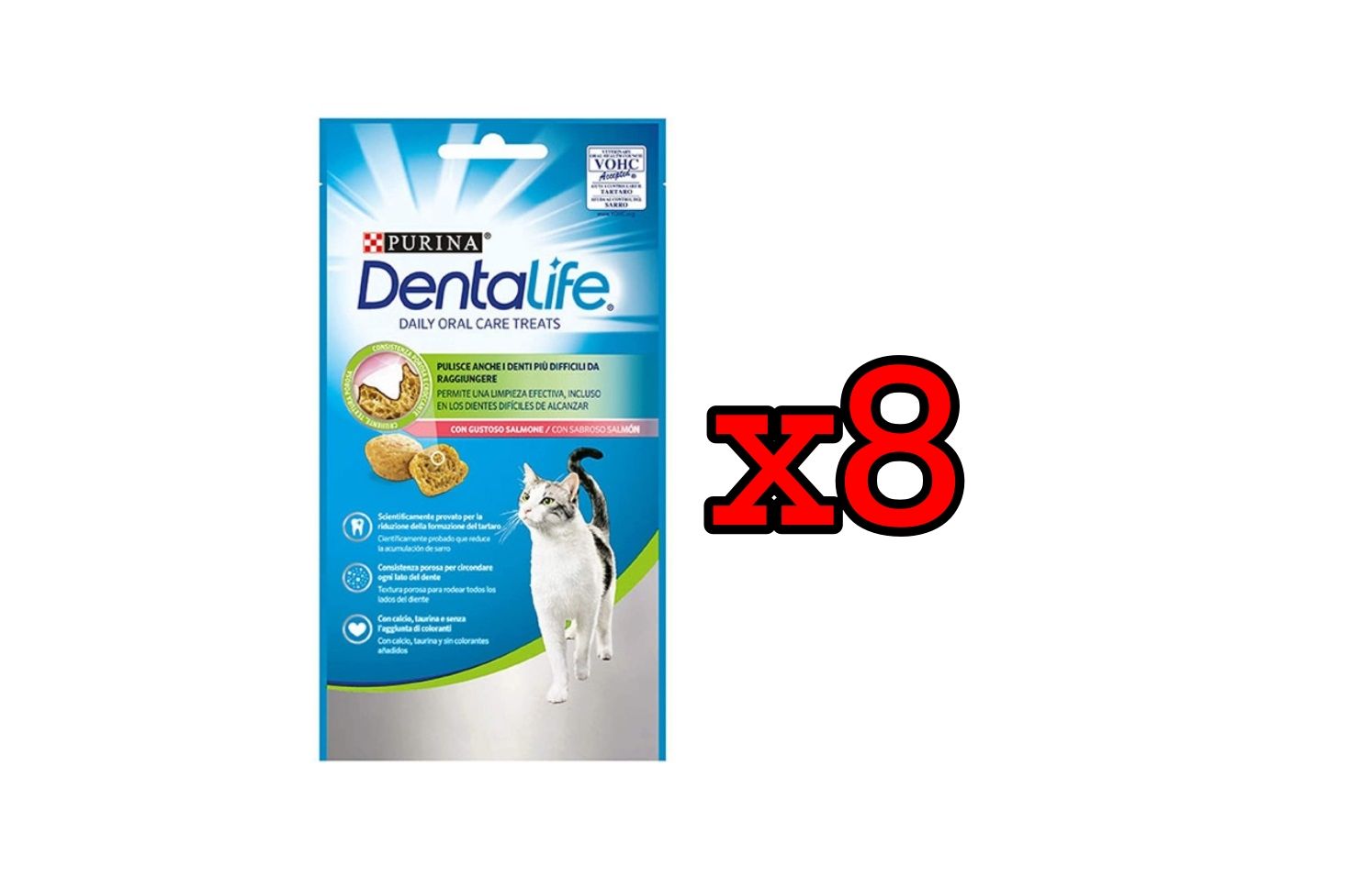 ¡Descuentazo! 8 envases de Purina DentaLife Snack Dental para gatos por sólo 3,99€ (antes 10€)