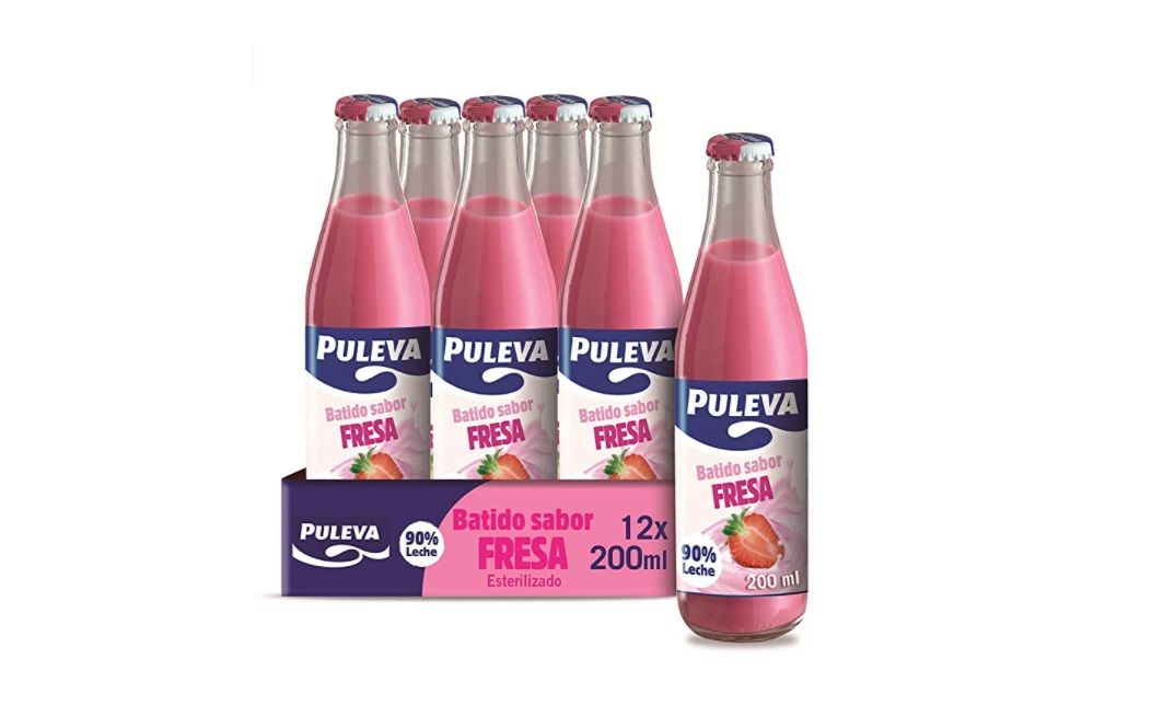 ¡Chollo! Pack 12 botellas Puleva batido fresa por sólo 4,10€ (antes 9,50€)