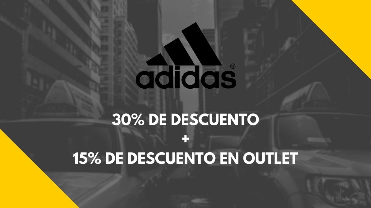 ¡Cupón Adidas! 30% de descuento en productos sin rebaja y un 15% en todo el Outlet