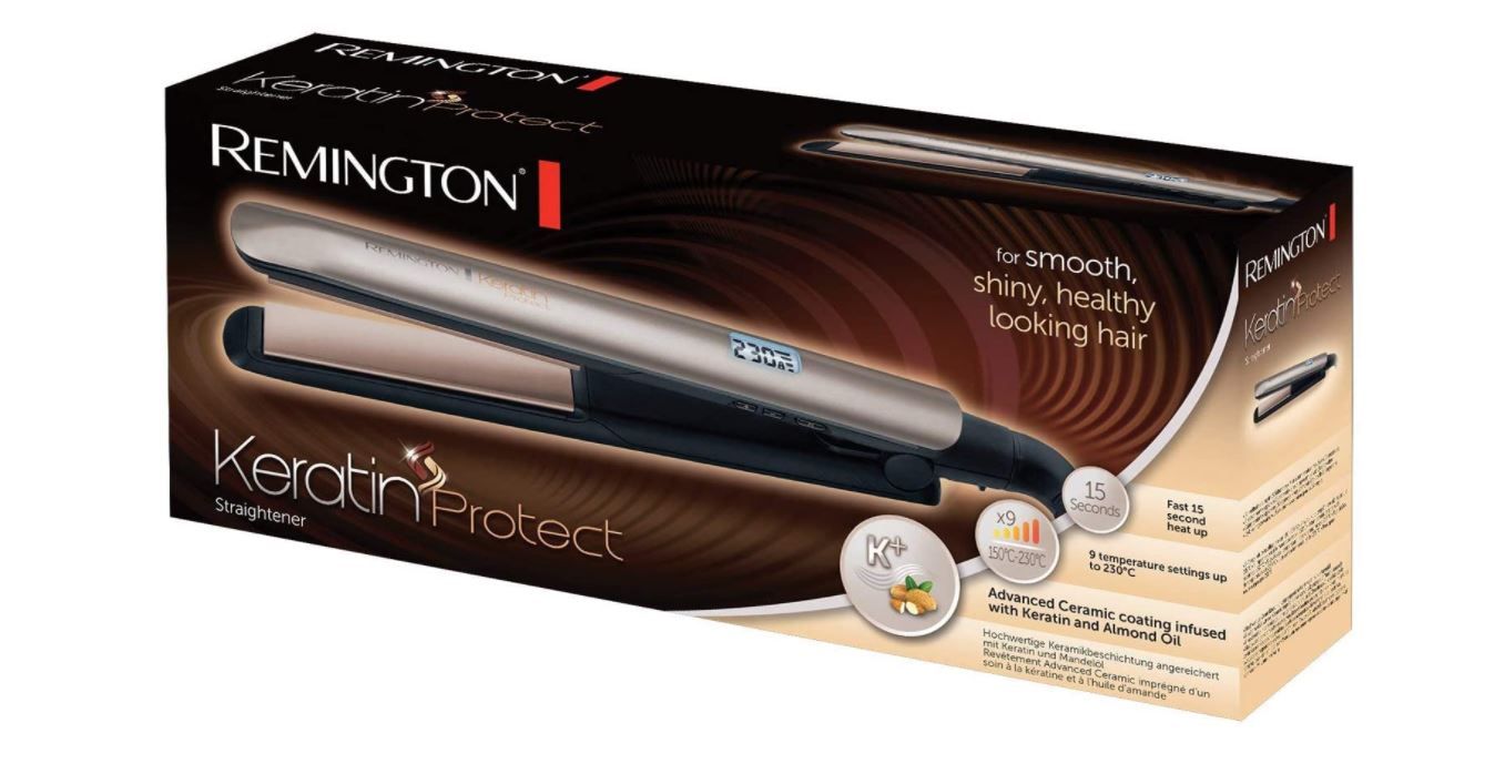 ¡Chollo! Placha de pelo Remington S8540 Keratin Protect por sólo 21,60€ (PVP 50,99€)