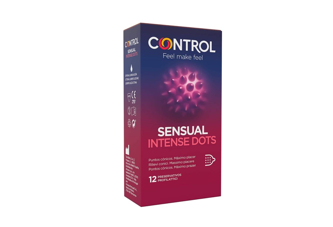 12 preservativos Control Sensual Intense Dots (compra recurrente)