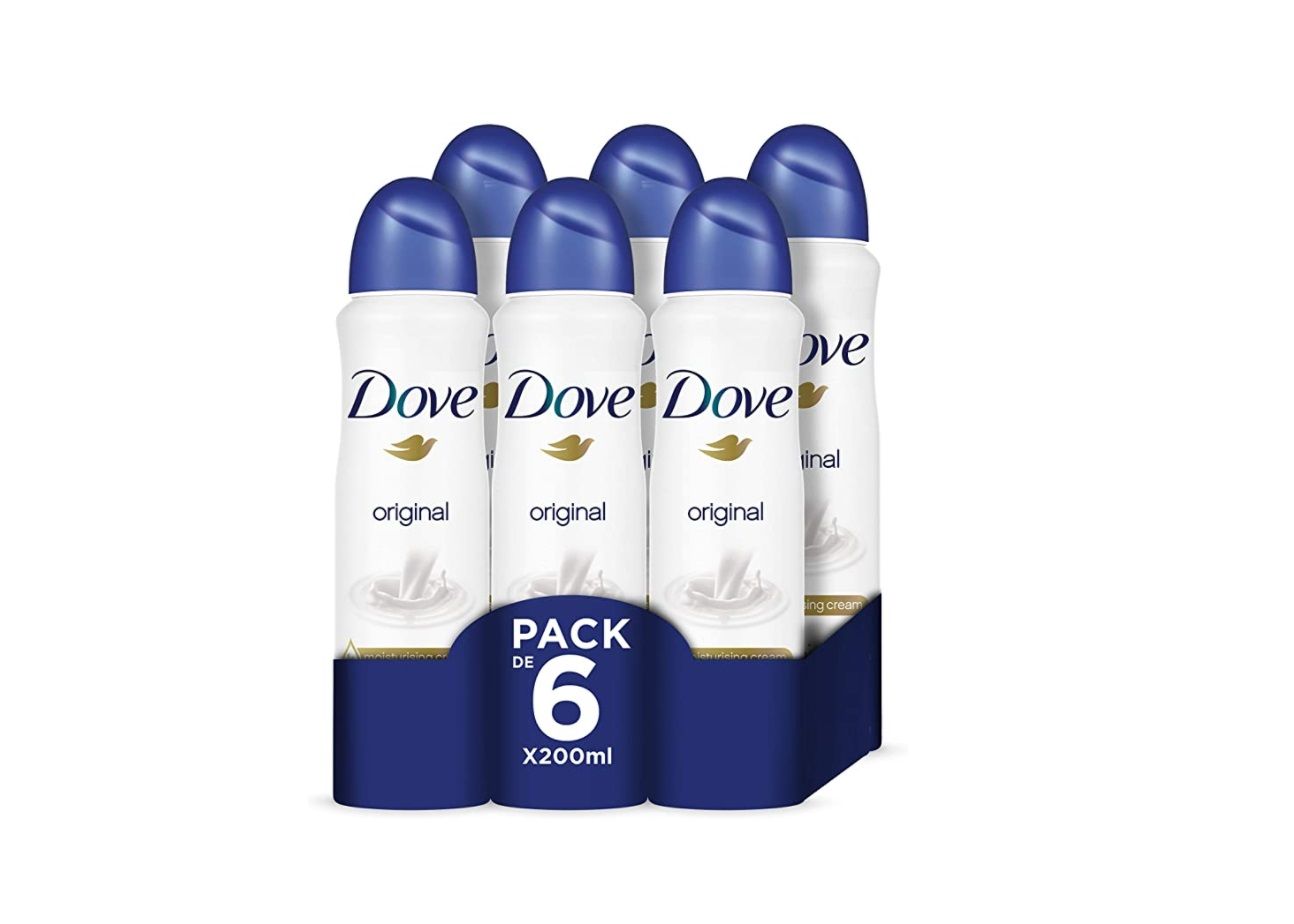 ¡Chollo! Pack de 6 desodorantes Dove por sólo 9,53€ (antes 15€)