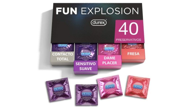 Pack 40 preservativos Durex Fun Explosion