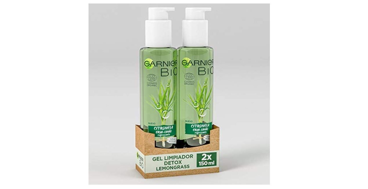 Pack x2 Gel Limpiador Facial Detox Lemongrass Ecológico Garnier